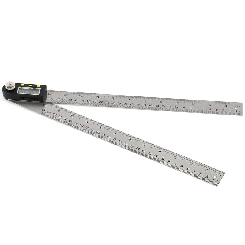 Digital Angle Finder LED Display Stainless Steel Metric Imperial 360°