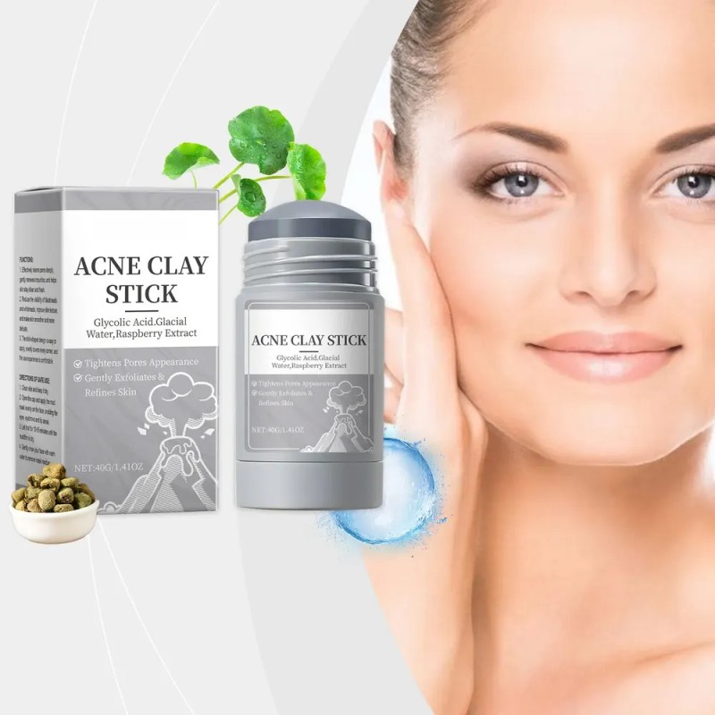 Máscara Facial De Arcilla En Barra, Fórmula Suave, Fácil De