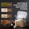 LivLab Rice Container - 25 Lbs/12KG/12L Rice Dispenser Storage with