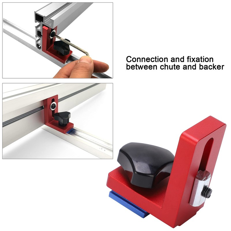 Miter Track Stop, Aluminum Alloy T Slot Limiter Flip Stop