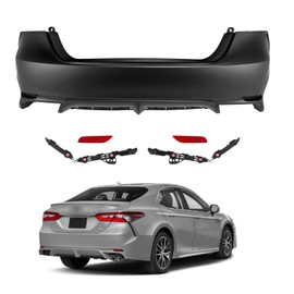 Camry SE Rear Bumper Cover Fits 2018 2019 2020 2021 2022 2023 2024 Toyota Camry SE XSE 521590X915 TO1100335
