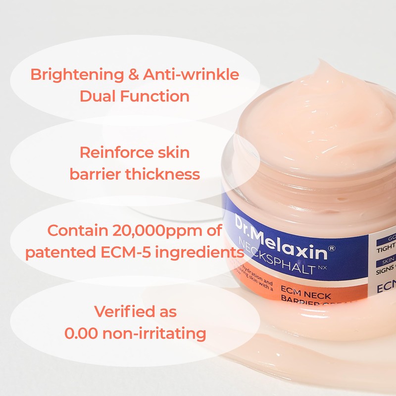 Dr.Melaxin Necksphalt ECM Barrier Cream for Anti-Aging Neck Skin, Tightening