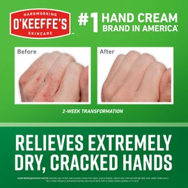 O'Keeffe's Working Hands Hand Cream for Extreme Dryness - 3 oz Tube (5 Pack) - Repairing Skincare for Cracked, Dry Hands