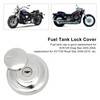 Motorcycle Fuel Tank Lock Cap with 2 Keys Aluminum Rustproof