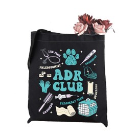 WCGXKO Veterinarian Inspired Tote Bag Vet Tech Gift Veterinarian Gift Vet Graduation for Animal Lover (Vet Club Tote CA)