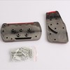 Riloer Universal Brake Gas Pedal Covers, Chrome Pedal Cover No