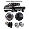 2PCS Ignition Key Cylinder & Door Lock Cylinder with Key