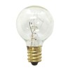 Sival - G30 Replacement Globe Light Bulb, Clear, Candelabra Base