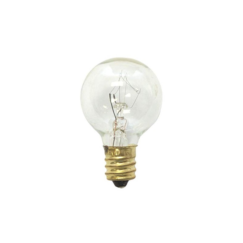 Sival - G30 Replacement Globe Light Bulb, Clear, Candelabra Base