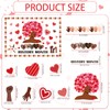 66Pcs Black History Month Bulletin Board Decorations Heart African American