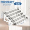 PATIKIL 5 Tier Acrylic Card Display Stand, Portable Postcard Rack