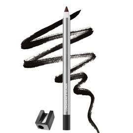 Waterproof Eyeliner Pencil, Smudge-Proof & Long-Lasting, Creamy Gel Texture Glides Smoothly, High Intensity Colour, Precision Tip for Waterline & Winged Looks, Includes Sharpener, Black Matte