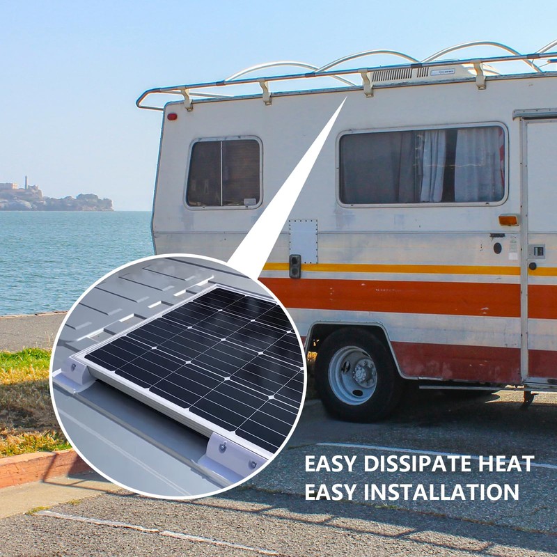 Solar Panel Mounting Brackets Kit, 7PCS RV Roof Mounts, No