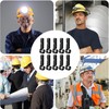10 Pcs Black Hard Hat Headlamp Hooks, Hardhat Headlamp Clips