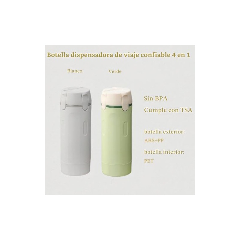 Juego De 16 Botellas De Viaje De Silicona, Contenedor De