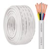 MOOKEERF 22 Gauge 8 Conductor Shielded Wire 100FT 22/8 22AWG