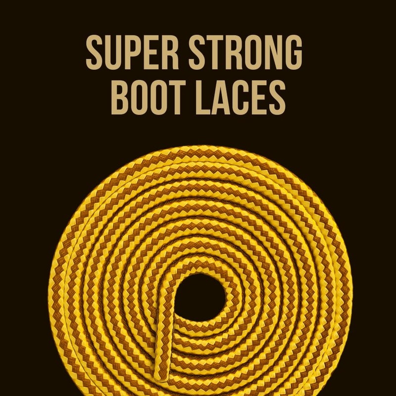Mercury + Maia USA-Made Heavy Duty Boot Laces, Tough Shoelaces