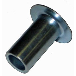 5/32" x 1/4" (DF11-8-ST) Steel Semi-Tubular Rivet with a 5/16" Diameter Oval Head - Zinc Finish (Pack of 100)