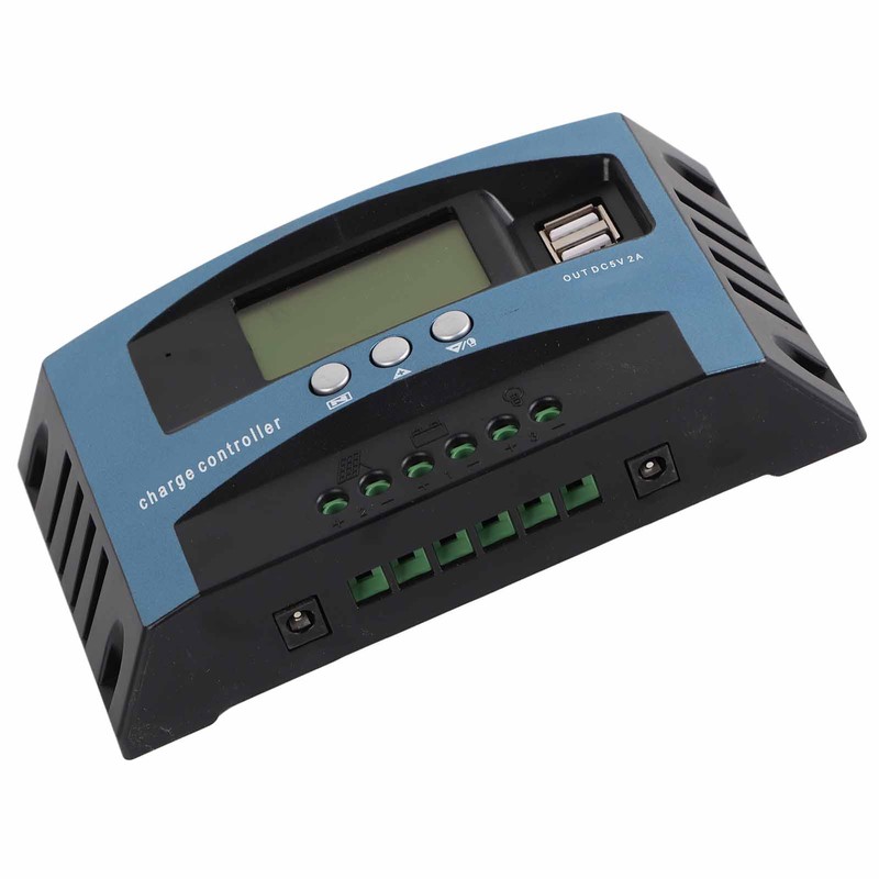 Solar Charge Controller 12V 24V Intelligent Identification MPPT Charging LCD