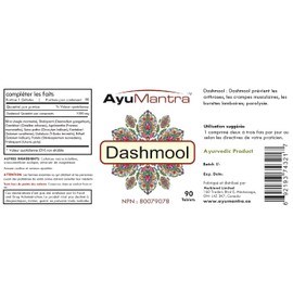 AyuMantra Organic Dashmool Tablets - An Excellent Vata reducing Agent - 90 Tablets, 1000mg