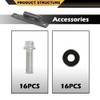 CNNELL Body Side Door Hinge 8pack with 16pcs Screws Compatible