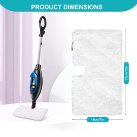 2 Pack Steam Pocket Mop Replacement Pads for Shark S3500 Series S3501 S3601 S3550 S3901 SE450 S3801CO S3601D S2901 S2902 S3801
