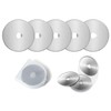 Yyyuluo 5Pcs 45mm Rotary Cutter Blades with Storage Case Round