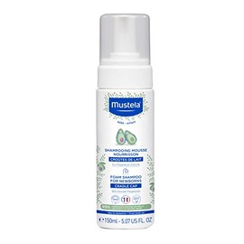 Mustela Cradle Cap Foam Shampoo for Newborn - Baby Shampoo with Natural Avocado - Tear-Free  Fragrance-Free - 5.07 fl. oz.                            