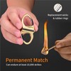 Keychain Lighter, Permanent Match Infinity Lighter, Reusable Waterproof Match Strike