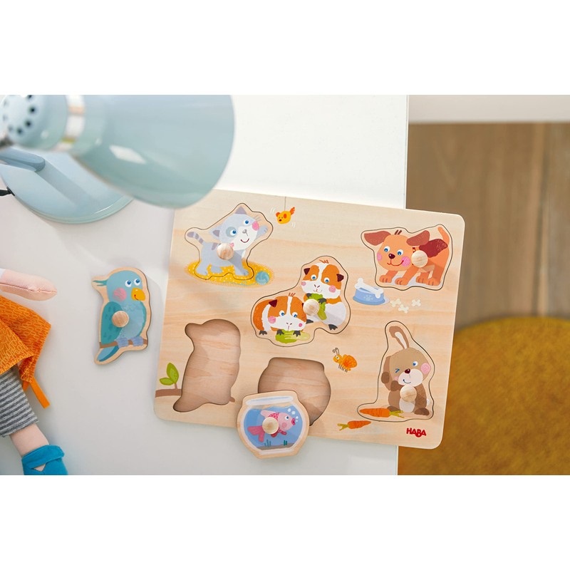 HABA 306541 Grasping Puzzle Pets, from 12 Months, Colourful