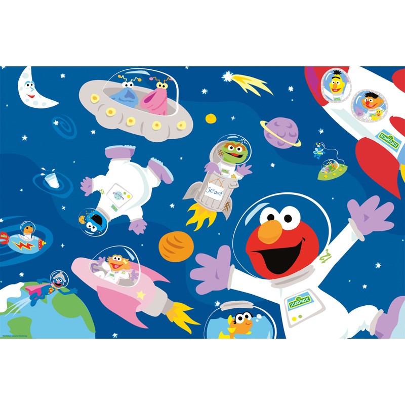 Schmidt Spiele 56459 Sesame Street In Space, 60 Pieces Children's