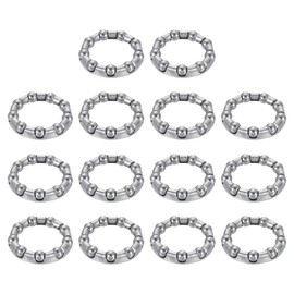 sourcing map Bicycle Crank Ball Bearing 1/4Inch (6mm) x 9 Balls, 6pcs Replacement Ball Bearings for Bottom Bracket Bearings Bike Wheel Frame Bearing Repair