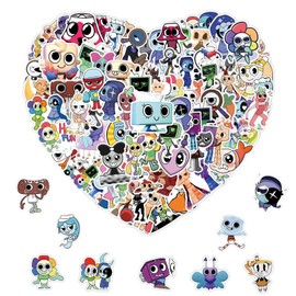Scrapbook Stickers, 108 Stück Cartoon Game Aufkleber, Wasserdichte Cute Vinyl DIY Aufkleber für Skateboard Auto Laptop Gitarre, Jugendliche Kinder