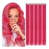 Runature Extensiones Cabello Humano 25gr 16in 5pz Rosa Caliente