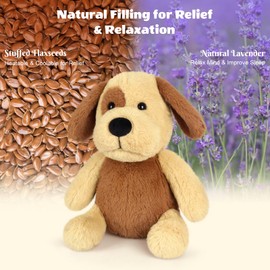 SuzziPals Heatable & Coolable Beagle Dog Stuffed Animals, Heating Pad Microwavable for Soothing & Relaxation, Lavender Scented Stuffed Beagle Plush for Stress Relief, Dog Plushie Gifts for Kids Women