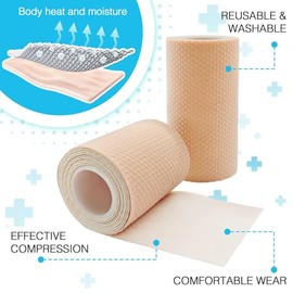 Padded Supportive Elastic Bandage (Beige, 10cm x 1.2m)