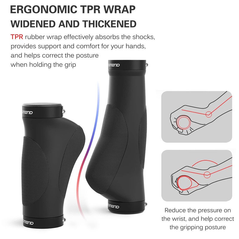 Bike Handlebar Grips Anti-Slip Cycling Bicycle Handlebar Locking Grips