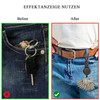 Fhlbestyu 2/4 Pieces Key Chain Extendable Lanyard with 60 cm