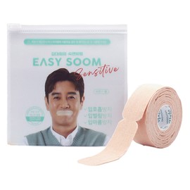 이지숨 센서티브 민감한 피부를위한 입막음 테이프 60p, 1개 Easysoom Sensitive Nose Blocking Tape for Sensitive Skin 60p, 1 piece