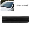 Car Windscreen Sun Strip, Gloss Black 150x20cm Universal PVC Windshield