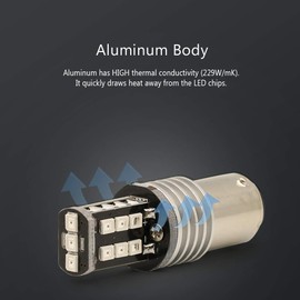 Syneticusa 1157 - Bombillas LED de alta potencia con luz estroboscópica intermitente roja