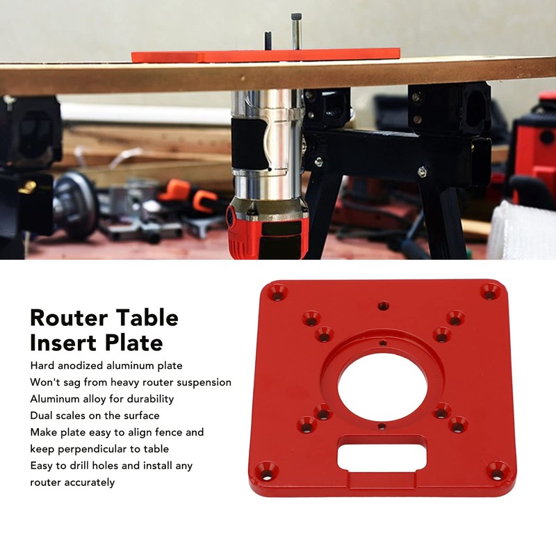Router Table Insert Plate, Aluminum Alloy Universal Design Accessory for