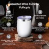 Volhoply 12oz Stainless Steel Wine Tumbler with Lid Bulk 12