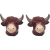 The Leonardo Collection Highland Cow Salt and Pepper Shakers |