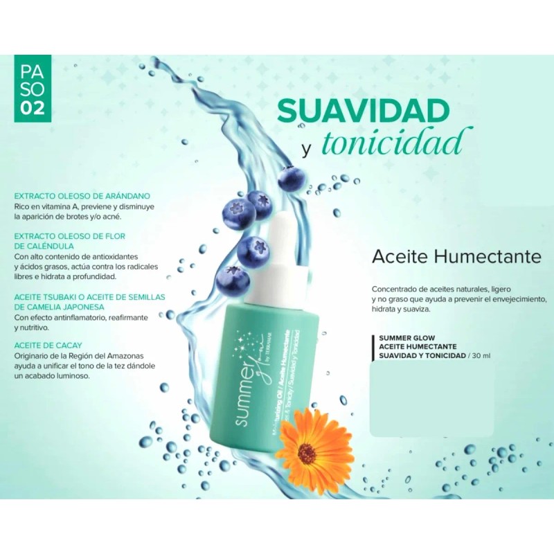 Set Facial Summer Glow Terramar Para Adolescentes 4productos