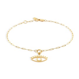 Jewelry Atelier Gold Filled Bracelet Collection – 14K Yellow Gold Filled Dangle/Pendant Bracelet with Solid Clip Chain for Women (Different Sizes and Styles with Extension/Adjustable Chain), 7' &