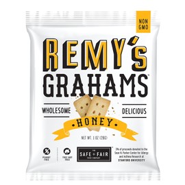 The Safe + Fair Food Company The Safe + Fair Food Company Remy's Grahams C Nut Free Graham Crackers C Non GMO, Whole Grain, Clean Label Snacks - Honey, 36 Count