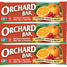 Orchard Bars - Cranberry Orange Walnut Bars - Natural Fruit and Nut Snack, Gluten-Free, Non-GMO, Vegan, Real Fruit Bar - Snack Bar for Kids, Adults - 1.4 Oz (12-Pack)