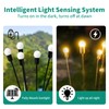 CALFVIC 6 Pack 48 LED Solar Garden Lights - Plastic