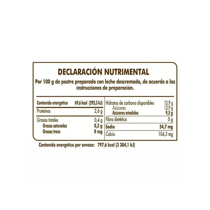 D'Gari~Flan D' Gari sabor Vainilla 115 g~Get 10/120g